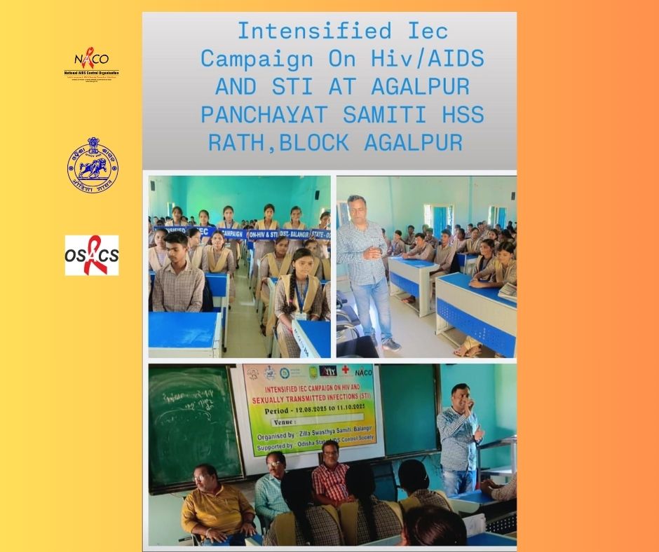 odishasacs's tweet image. 📢 Intensified IEC Campaign on HIV/AIDS &amp;amp; STI at Agalpur Panchayat Samiti HSS, Roth on 6.9.25. Chaired by Principal with DPM, DIS &amp;amp; DAPCU. 200 students sensitized on awareness &amp;amp; prevention.

#IndiaFightsHIV #IECcampaign #OSACS #StopHIV