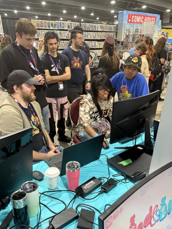 ehgameexpo's tweet photo. 🎶 Step into the 80s with Make a Hit! by Billy’s Cookies! Mix cassettes, design album covers, and climb the charts in this puzzle roguelike. Fans had a blast making their own bangers at #OttawaComiccon2025!
#EhGameShowcase #IndieGame #MakeAHit https://t.co/SvQOD1adwx