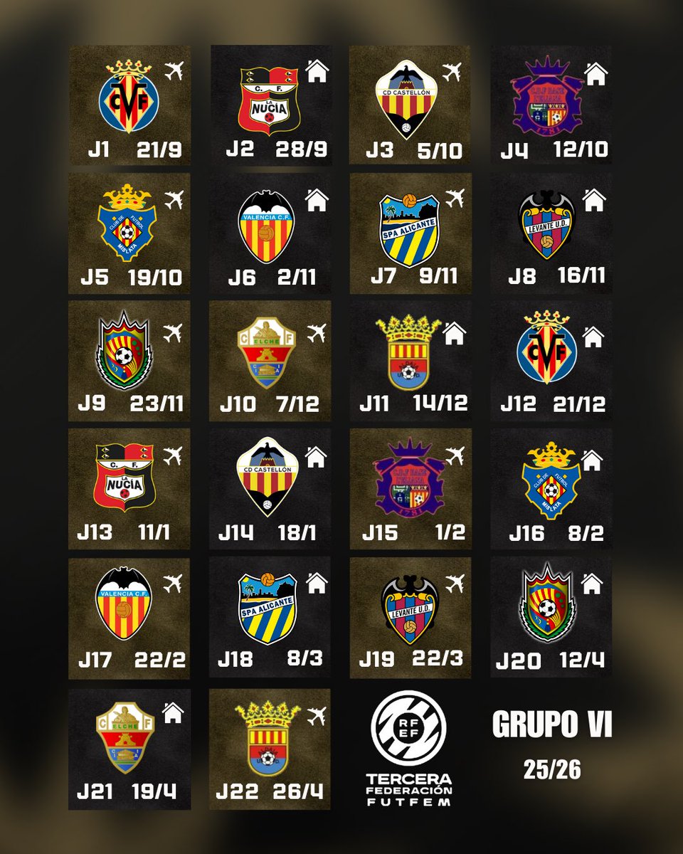 CFIntercityFem's tweet photo. 🚨📆 𝗢𝗙𝗜𝗖𝗜𝗔𝗟 • Este será nuestro calendario para la temporada 2025/26

🖤👊🏼 ¡𝐀𝐥𝐥á 𝐯𝐚𝐦𝐨𝐬! https://t.co/w7JjpCxDSi