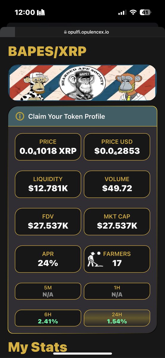 <a href="/_OpulenceX/">OpulenceX Inc</a> 

Farming feels good! 

Coin
firstledger.net/token/rLUR2xrd…

OG's 
xrp.cafe/collection/bea…

TG
t.me/BeardedApeSoci…

Mecha
xrp.cafe/collection/bap…