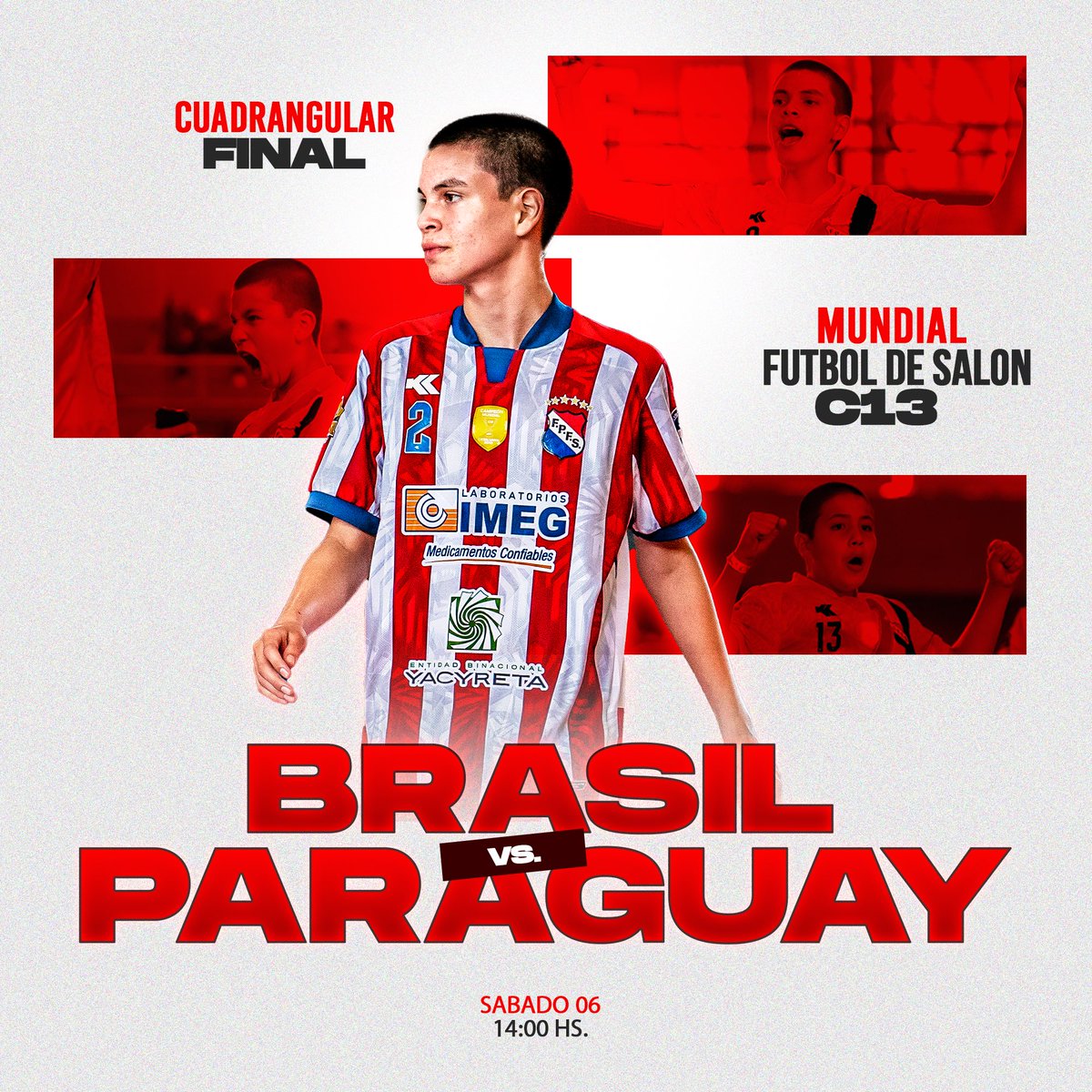 Llegó el momento. La Albirroja C13 se juega por defender el título de campeón del mundo. 

🇵🇾 Alentá en vivo: youtube.com/live/98hT-WjEq…