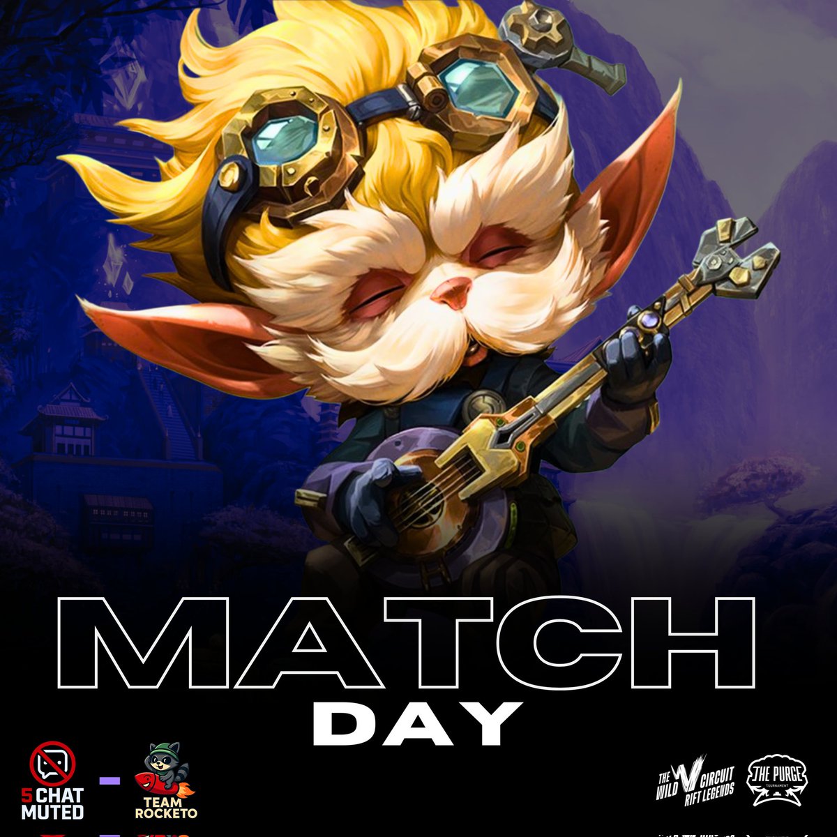 ❝ 𝐌𝐀𝐓𝐂𝐇 𝐃𝐀𝐘 | 𝐐𝐔𝐀𝐋𝐈𝐅𝐈𝐄𝐑 𝟏 - 𝐑𝐎𝐔𝐍𝐃 2 ❞

"Never underestimate the power of the Scout's Code"
​"Nunca subestimes el poder del Código de Explorador"

📅  06/09/2025 [today]
🆚  5 CHAT MUTED

<a href="/PurgeTournament/">The Purge Tournament Official</a> #TeemoRocketo #RocketoCrew #RocketoWins #WildRift