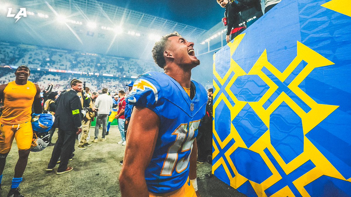 chargers's tweet photo. that 1-0 feelin' https://t.co/cwOt4trk9U