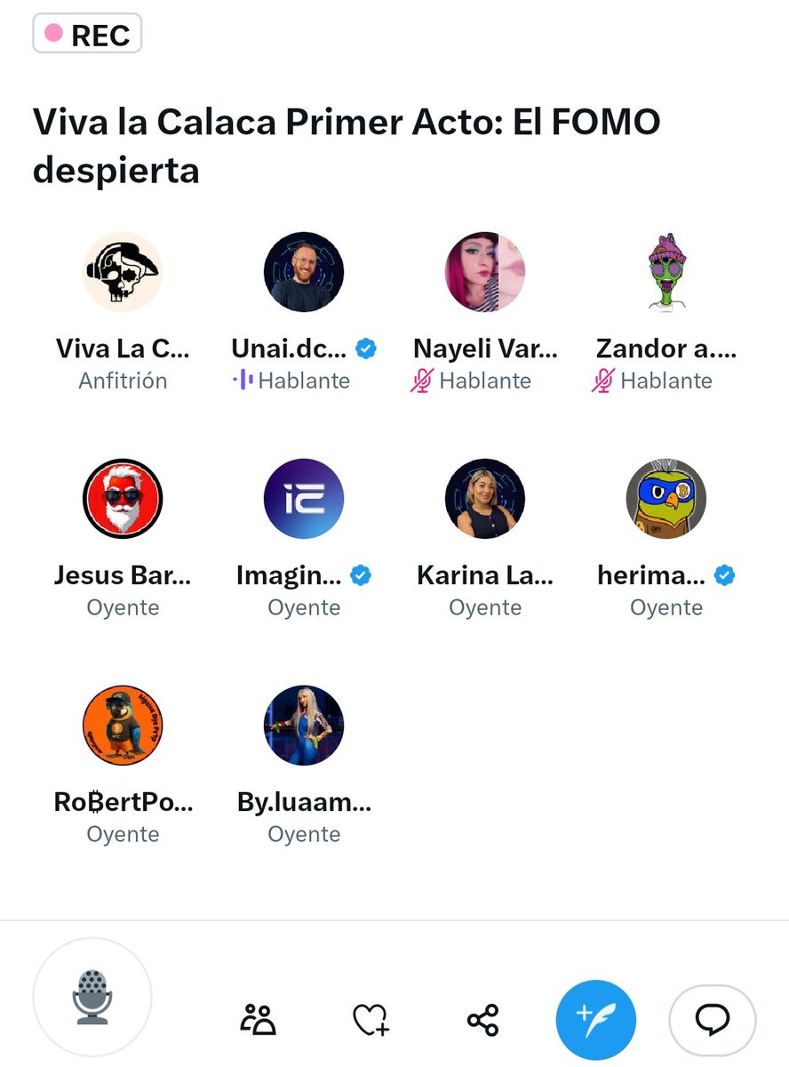 Conectado al Space #1 de la nueva temporada de <a href="/VivaLaCalaca/">Viva La Calaca 🏵️💀🏵️</a>
Llégate y conectate al movimiento Calaquer 🫵😎💯
x.com/i/spaces/1rmGP…