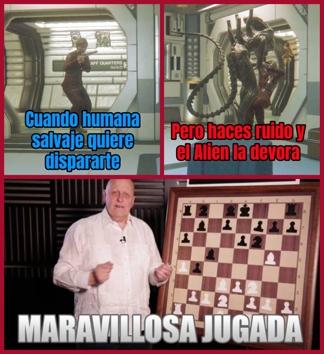 -El Dragoon y sus Recuerdos- ๐๐ฎ๐ค (@nemesisdragoon6) on Twitter photo -El Dragoon y sus Recuerdos- 
cuando humanos te quieren hacer la jugada en Alien Isolation
๐๐ฎ๐ค -El Dragoon y sus Recuerdos- 
cuando humanos te quieren hacer la jugada en Alien Isolation
๐๐ฎ๐ค