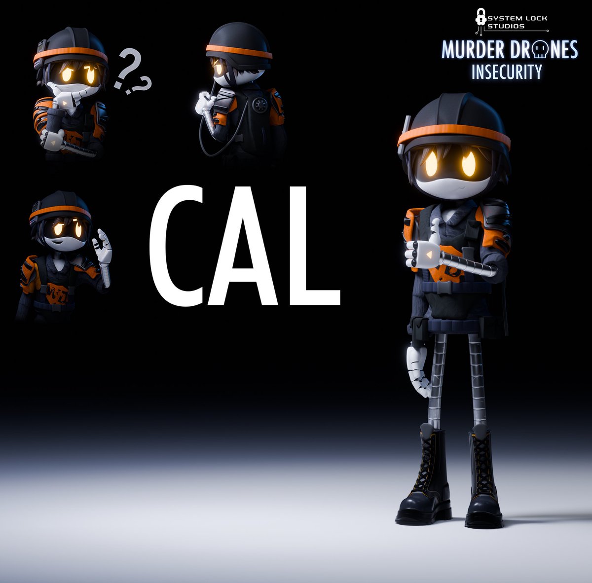 GENTLEMENS...
THE CAL PLUSH .
#murderdronesinsecurity 
#murderdronesinsecurityfanart
#murderdronesinsecuritytheory
#murderdrones
#murderdronesoc
#murderdronesfanart #N
#V #J #SerialDesignationN
#SerialDesignationV
#SerialDesignationJ
#Uzidoorman #Cyn #fanart