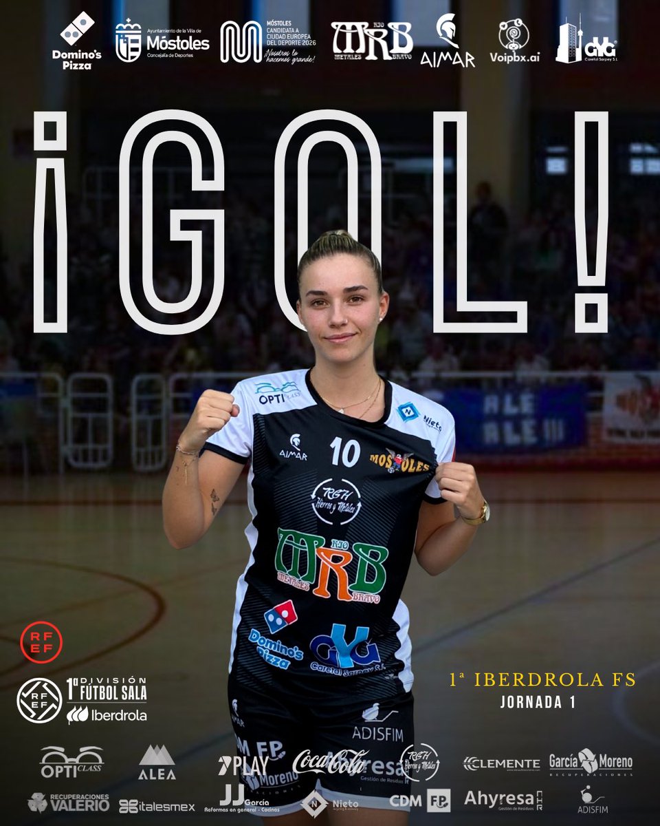 3-0 | GOOOOOOL  

Doblete de Clau Gómez para anotar el tercer tanto en el marcador.

⚽️ <a href="/clauugomezz10/">claudia</a> 

📎 youtube.com/live/TYKk4d6lP… 

#VamosMóstoles 🤍🦅🖤