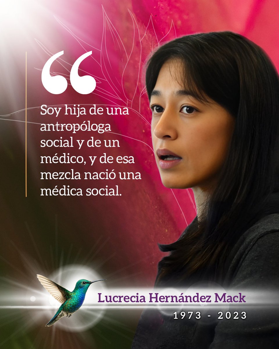 A dos años de su partida, recordamos su vida y el legado que dejó en la medicina social, la justicia y la dignidad del pueblo guatemalteco.

#LucreciaHernándezMack #FundaciónMyrnaMack