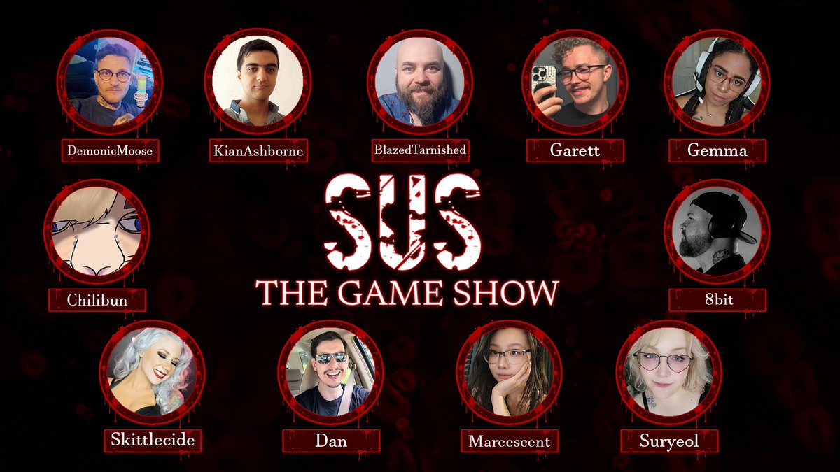 🕵️‍♂️SUS: THE GAME SHOW🕵️‍♂️
Every round exposes another crack. Every word feels like a lie. In SUS: The Game Show, only one question matters: who’s SUS?👀

📅WHEN: TONIGHT
⏳TIME: 7PM (BST)
🔗WHERE: twitch.tv/susthegameshow