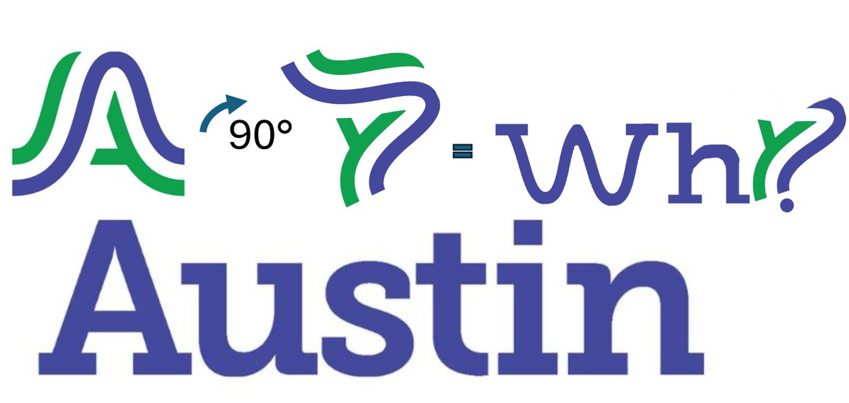 It hit me that the new Austin logo is a hidden cry for help from the committees that designed and ap
