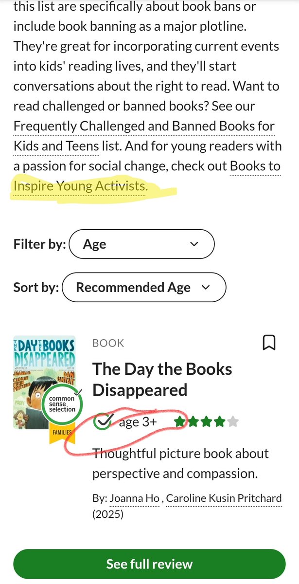 #1 on the list of "books about book banning" linked from a <a href="/mpsaz/">Mesa Public Schools</a> "resource" web page. "Let's teach 3 year old to be activists! " Maybe, just maybe this is one reason you have declining enrollment
