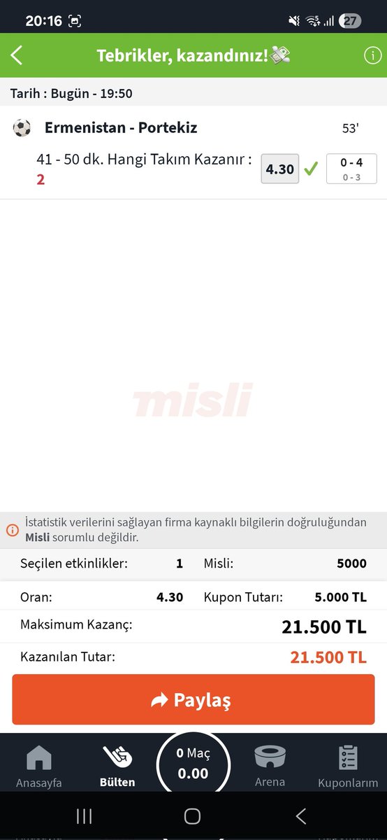 Özel biriyim doğrudur