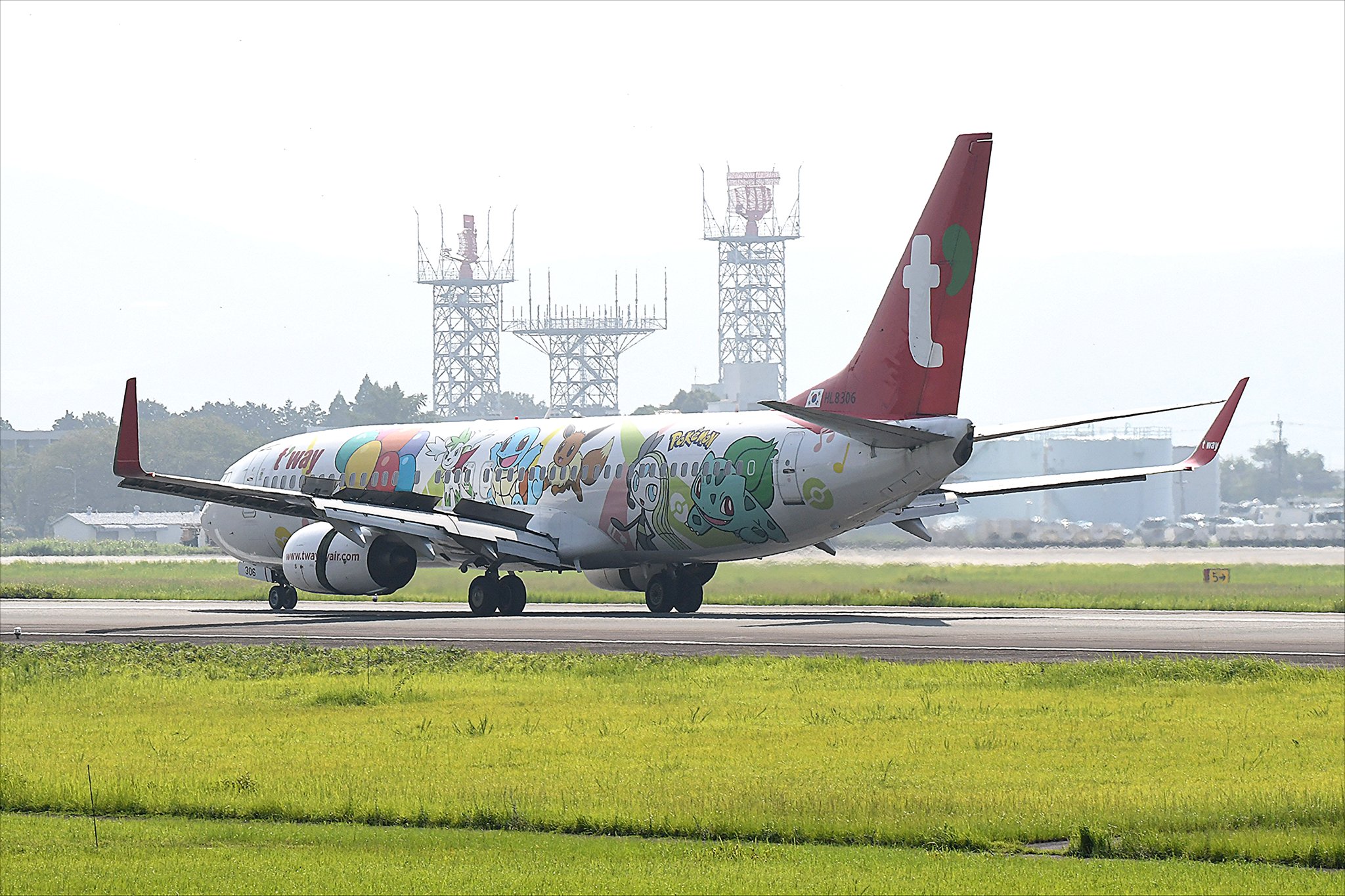 ポケモン　ポケットモンスター　Tway航空限定 t'way航空限定 ピカチュウジェット 1/200 ポケモン 737-800