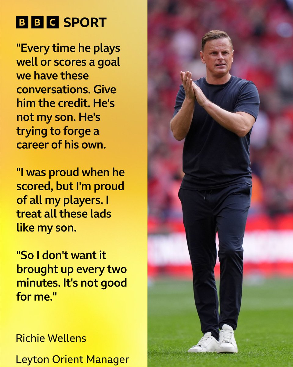 BBCLondonSport's tweet photo. A huge three points for Leyton Orient who beat Port Vale 3-2 thanks to a last minute winner from Charlie Wellens 💪

His manager Richie, who happens to be his dad, says he doesn't want that to be the sole focus of the result 🔴 

#LOFC #BBCFootball https://t.co/vSB1L8IqUR