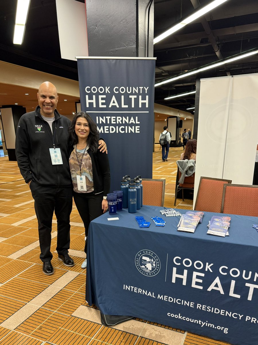 <a href="/LmsaNational/">LMSA National</a> conference with the legendary, Dr. Mba! Come say hi 👋 at the <a href="/CookCountyIMR/">Cook County Health Internal Medicine Residency</a> booth 😊