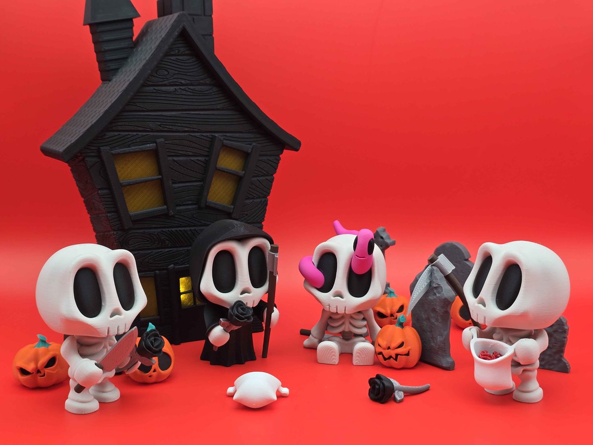 w0LfNiNja's tweet image. Blob Skeletons have crawled out of the dojo just in time for spooky season! 👻🦴
3 styles + a full trio bundle now in the shop.
👉 w0lfninja3dprints.etsy.com
💀 Coming soon to Mayhem Marketplace!

#3DPrinting #HalloweenDecor #Collectibles #BlobSkeletons #Etsyfinds #mayhem