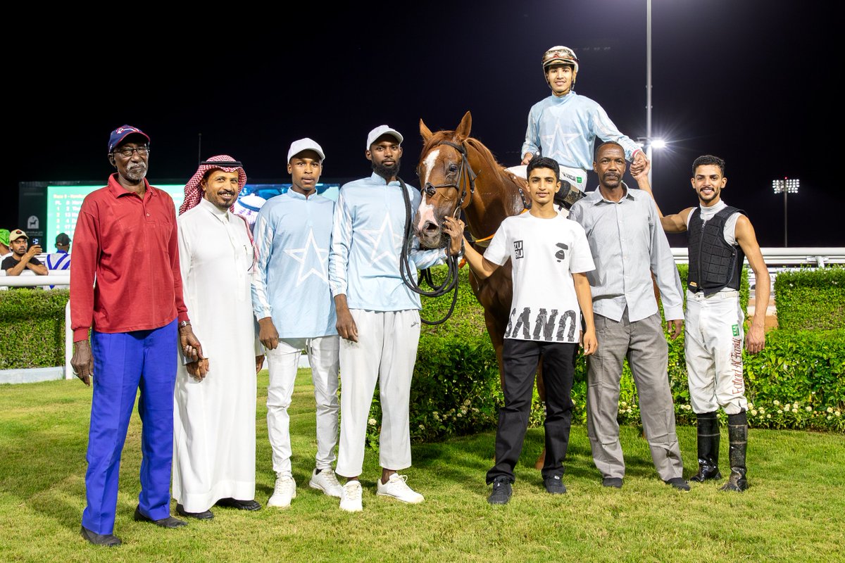 Congrats to the winner of Race 9, THE GOAT, and connections, including jockey Muhanad Alnassar, trainer Abdullah Almonif &amp; owner Ayman Nasser Alrajhi. 🏇🇸🇦 #SaudiRacing #TaifSeason
