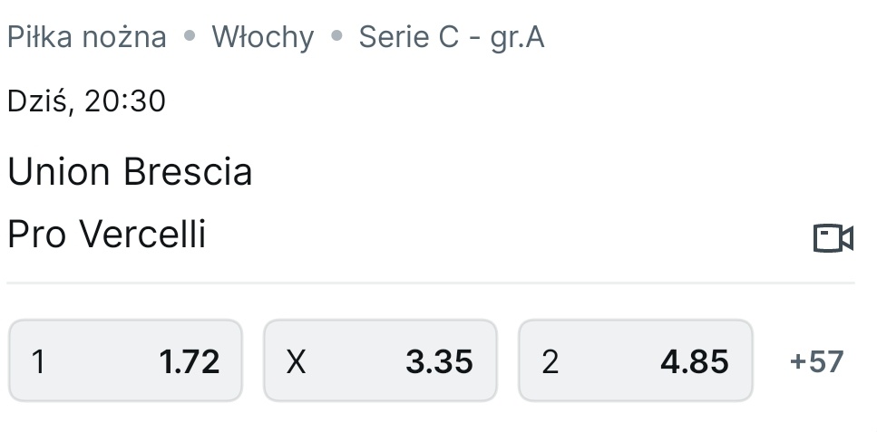 GrandeLeoniPL's tweet photo. Darmowa transmisja spotkania w @SuperbetPL. By móc oglądnąć trzeba mieć konto i minimum 1zł salda.
Poza bukmacherem transmisja w @OneFootball koszt 20 zł
Kursy meczowe poniżej ⤵️
#ProVercelli #ForzaPRO #wloskarobota #SerieCSkyWifi #reklama #fyp https://t.co/YDdbwlLFND