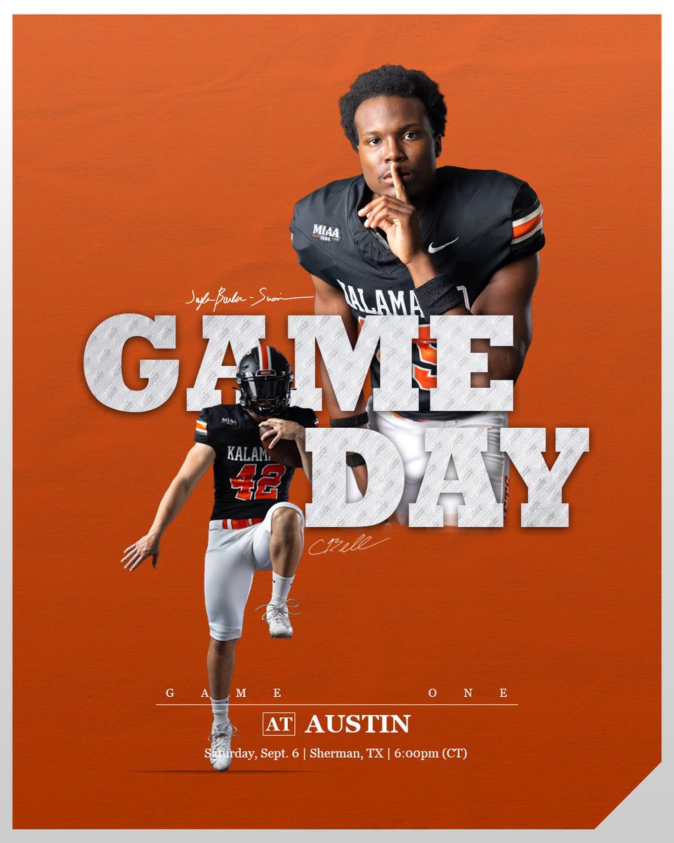 It’s go time in TX 

#GoHornets | <a href="/KzooFootball/">Kalamazoo College Football</a>