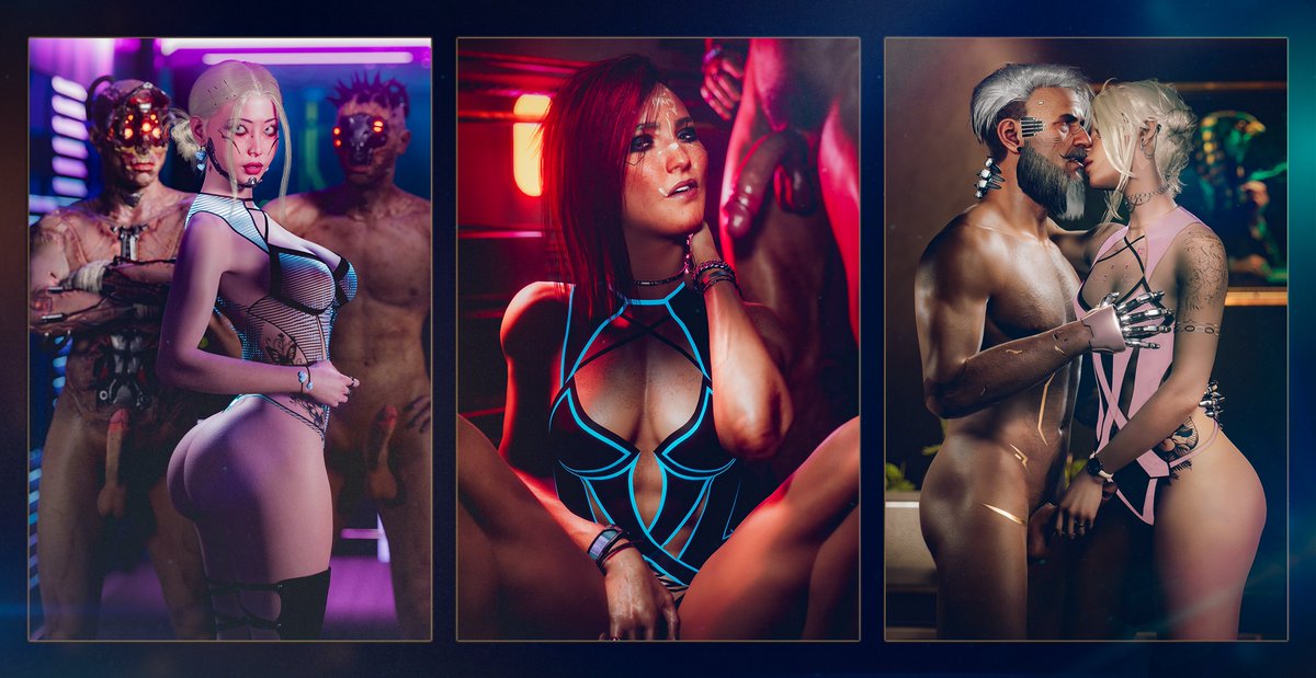 Hot collage.
#VirtualPhotographer #PhotoMode #Cyberpunk2077 #PhantomLiberty #EroticCyberpunk #DarkRomance