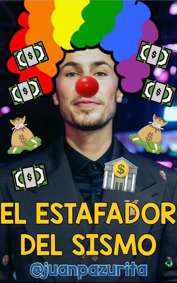 Pokerface653's tweet photo. #JUANPAZURITA quiere dar lastima vendiendo q tiene #TDHA pobre 🤡 @redbullus @disneyplusla @roku no s preocupen q pronto viene el aniversario del sismo y será TT el 🤡 ✖️ q solo Es RECONOCIDO es ✖️ ser un #ESTAFADOR y #HUMILLAR #ACOSADOR el #CREADORDEMENTIRAS @Forbes_Mexico 🤮 https://t.co/xsQsUZ9IEA