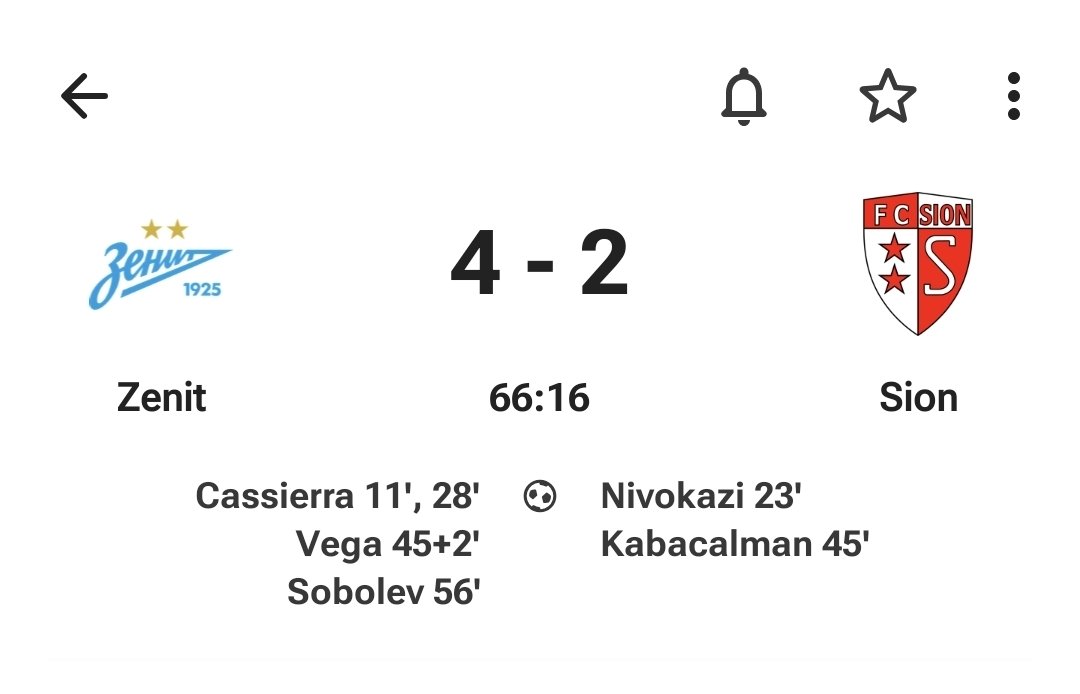 FC Sion (Zwitserland) speelt een oefenwedstrijd tegen Zenith, in Rusland. #bijzonder