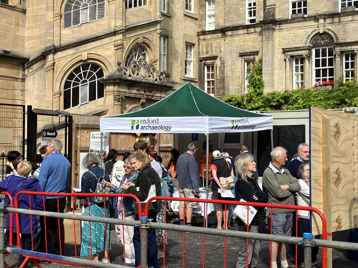 Thanks to Oxford Archaeology and Hertford College for organising an excellent archaeological open day today.