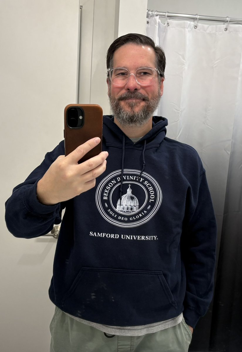 Repping <a href="/BeesonDivinity/">Beeson Divinity School</a> School and <a href="/SamfordU/">Samford University</a> for my gameday fit.