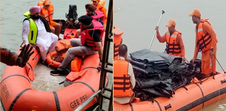 NDRFHQ's tweet image. 🌊 #FWR Ops | Punjab | 06 Sep

🔸NDRF teams conducted #FWR #Evacuation Ops across flood-affected districts

🔸Till now: 28 persons rescued, 7,346 evacuated &amp;amp; 34 livestock shifted to safer places.