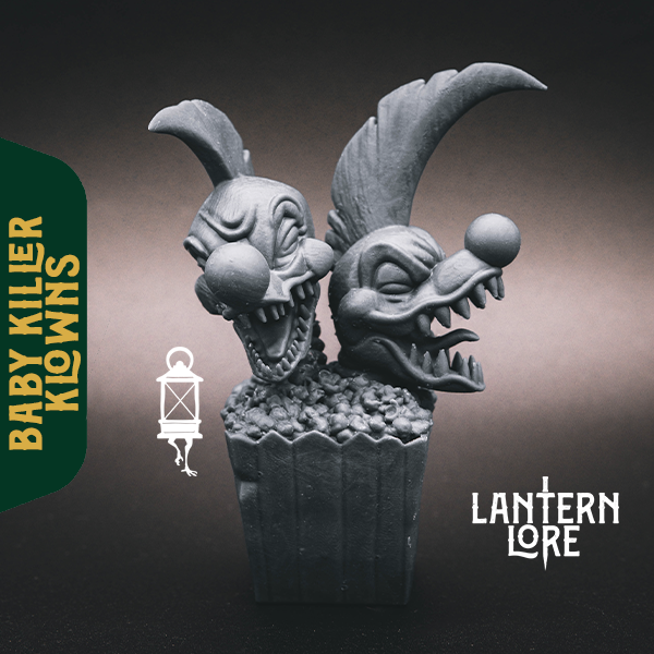 From the popcorn bucket of nightmares—Baby Killer Klowns are here. A 3D printable fan art tribute to Killer Klowns from Outer Space. 

Printer <a href="/mypeopoly/">Peopoly</a> Forge
Resin <a href="/SirayaTech/">Siraya Tech</a> Fast Navy Grey
Model tinyurl.com/mvaaatxp

#killerklownsfromouterspace #3DModel #3dprinting