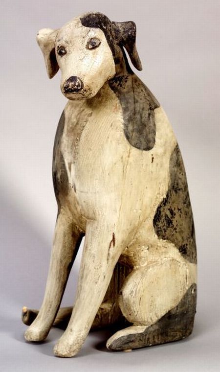 I'll stick a new painting on here tomorrow if anyone's around.

In the meantime here's a wonderful folk art dog. Artist unknown but I wish I owned it.