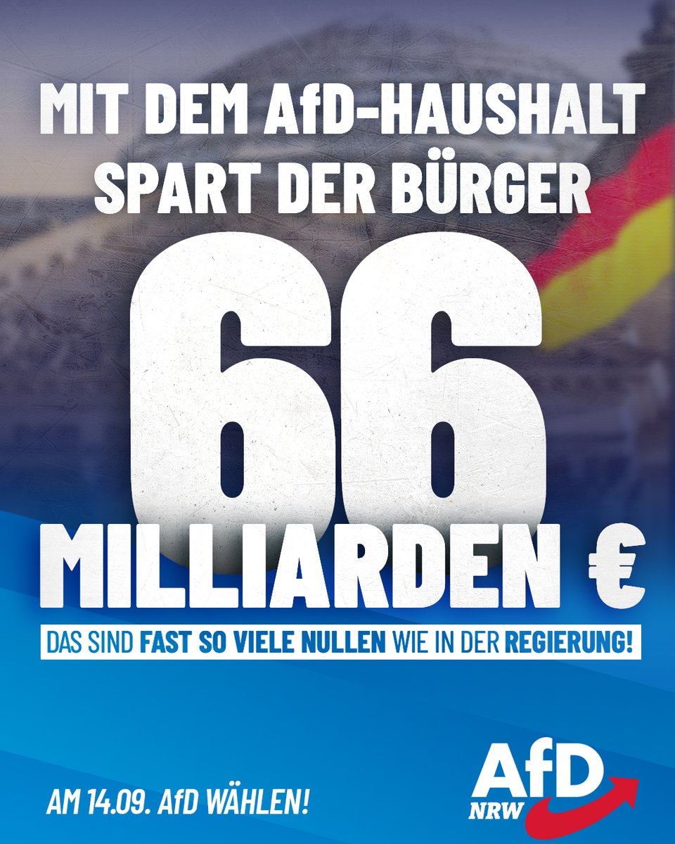 ++ AfD legt alternativen Haushaltsentwurf vor – 66,1 Milliarden Euro Entlastung für Bürger und Wirtschaft bei Einhaltung der „alten“ Schuldenbremse ++

„Die Bundesregierung setzt mit ihrem Haushalt eine wahnsinnig hohe Nettokreditaufnahme durch, die nicht die nötigen