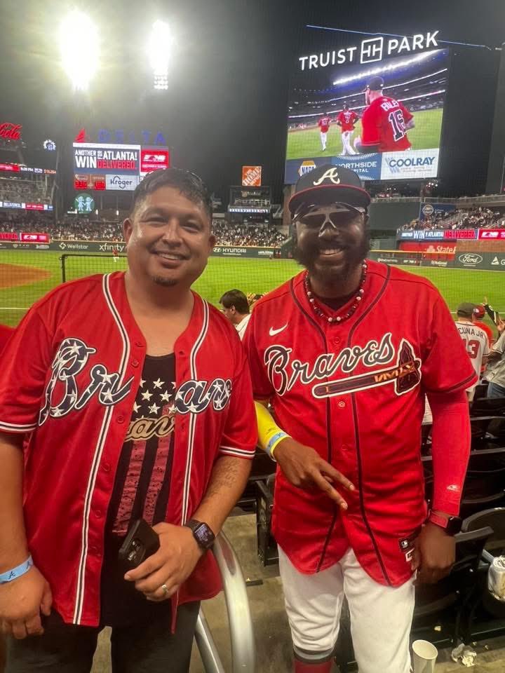 Ted (@peckerinak) on Twitter photo Went to my first Braves games in Atlanta and sat next to <a href="/MrDJPK/">UnkZuna from the Braves</a>, so of course I asked for pic. Freaking awesome night. Went to my first Braves games in Atlanta and sat next to <a href="/MrDJPK/">UnkZuna from the Braves</a>, so of course I asked for pic. Freaking awesome night.