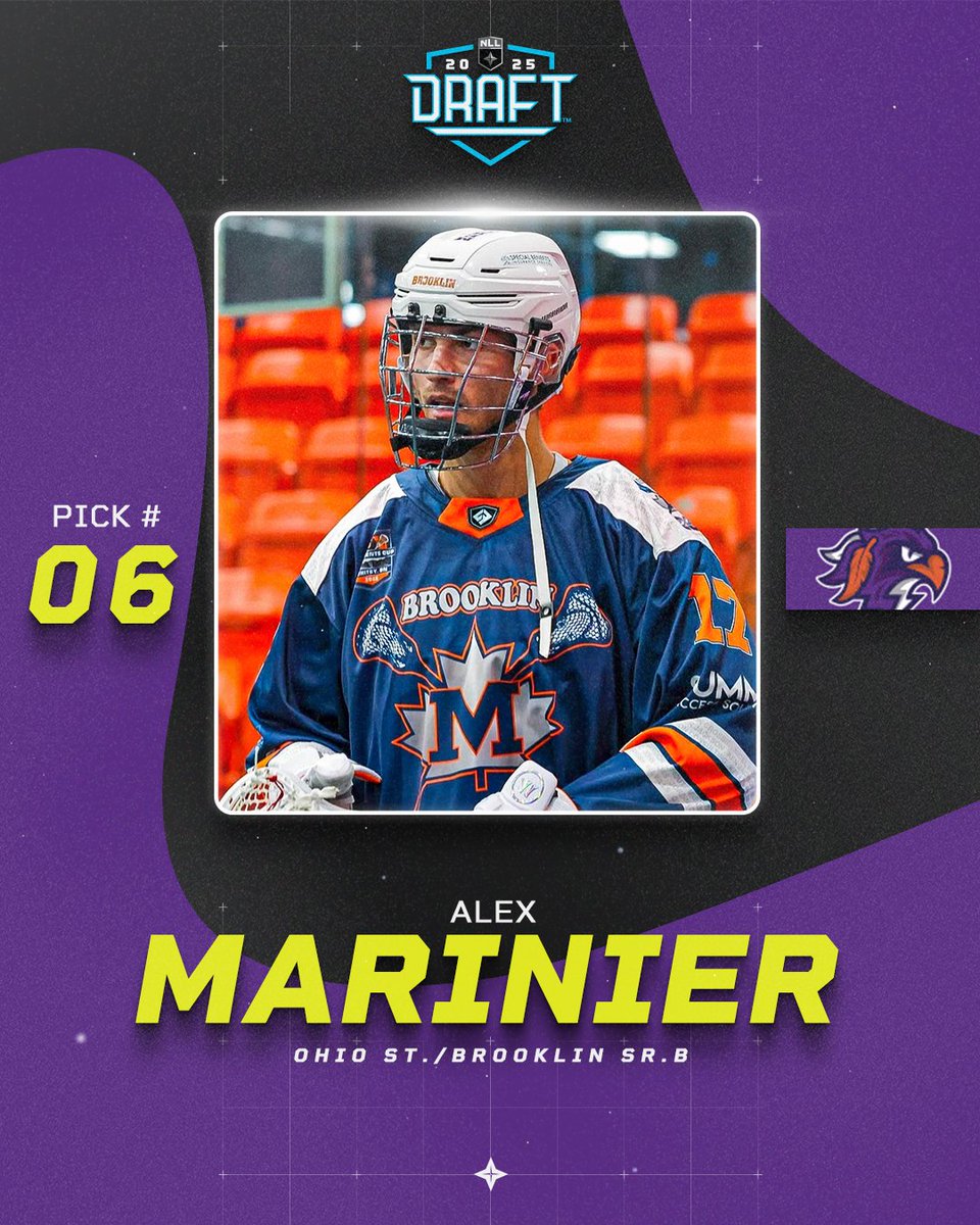 The Nest has got their guy 👀

With the sixth overall pick in the 2025 #NLLDraft, the <a href="/HFXThunderbirds/">Halifax Thunderbirds</a> select forward Alex Marinier!