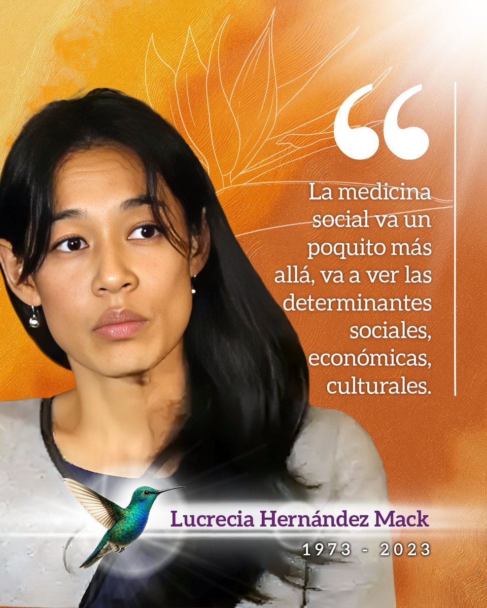 Su mirada integral sobre la salud nos recuerda que el bienestar de un pueblo está profundamente ligado a la justicia social. #FundaciónMyrnaMack