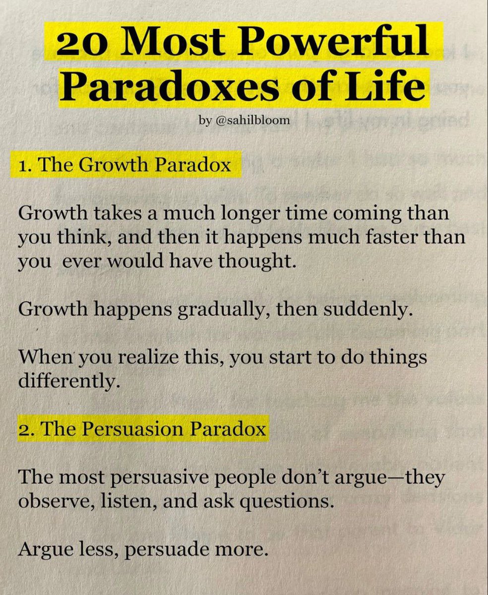20 Most Powerful Paradoxes of Life