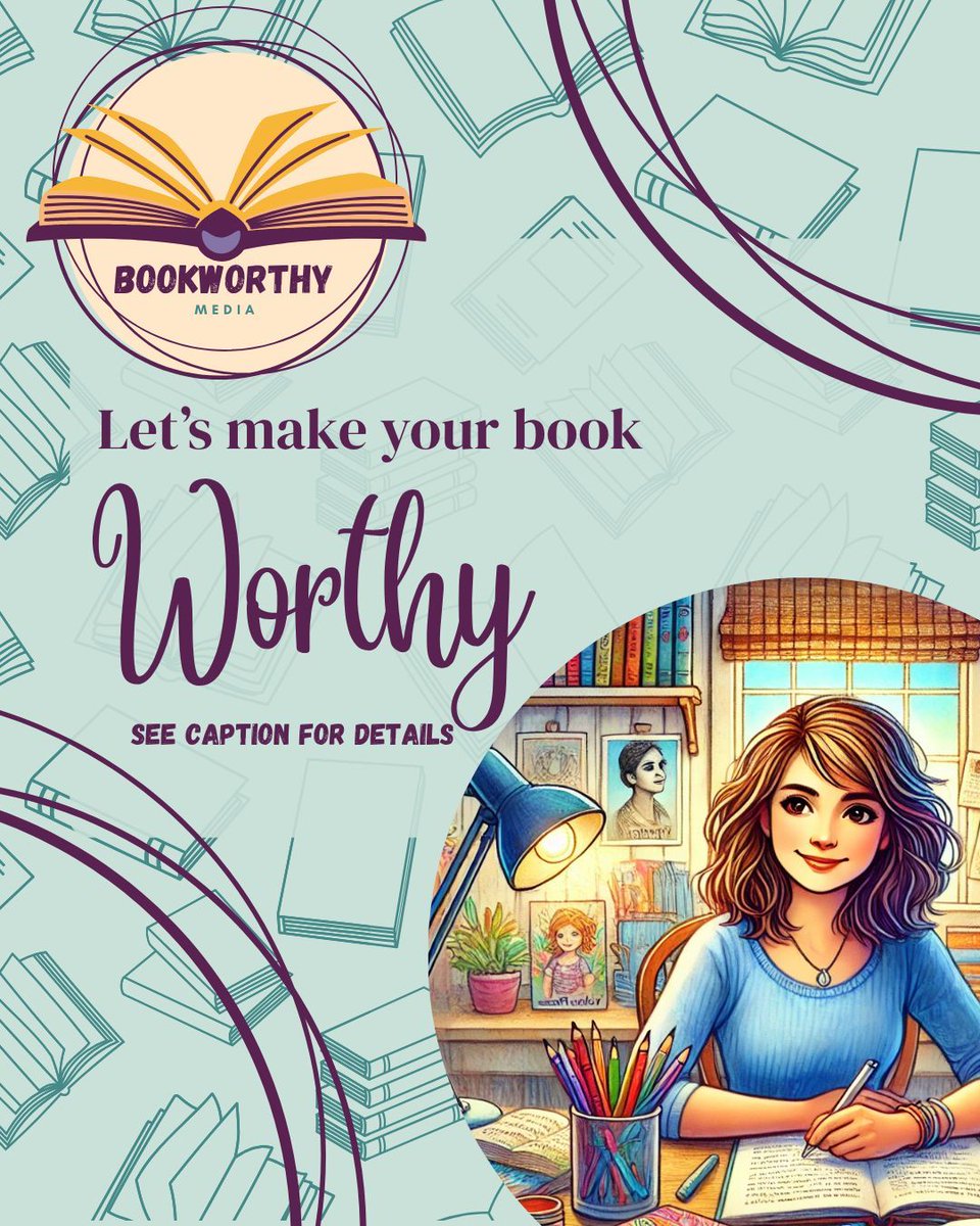 FentressValerie's tweet image. Welcome to something new, BookWorthy Media. 

DM or Head over to the link in my profile to see what BookWorthy Media can do for you!

#editingservicesforwriters #childrenschristianbooks #bookpromotionservices #developmentaleditingservices #writingcoaching #writingcommunity
