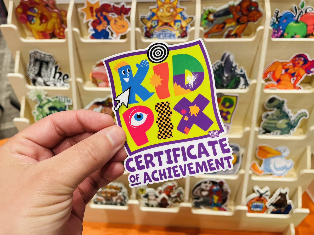 Forvever a #KidPix kid! 🎨💾 2024

#MrHinkleDraws #Art #FanArt #StickerArt #StickerDesign #Nostalgia