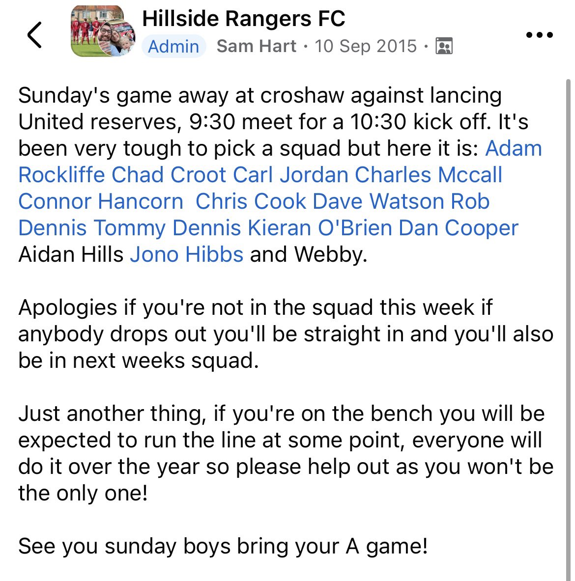 Hillside Rangers tweet media