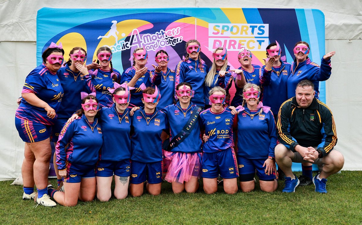 6 September 2025; The Spa GAA team at the 2025 LGFA/Sports Direct Gaelic4Mothers&amp;Others National Festival Day at Naomh Mearnóg GAA club in Portmarnock, Dublin. Photo by Thomas Flinkow/Sportsfile *** NO REPRODUCTION FEE *** #G4MO #sportsdirectireland