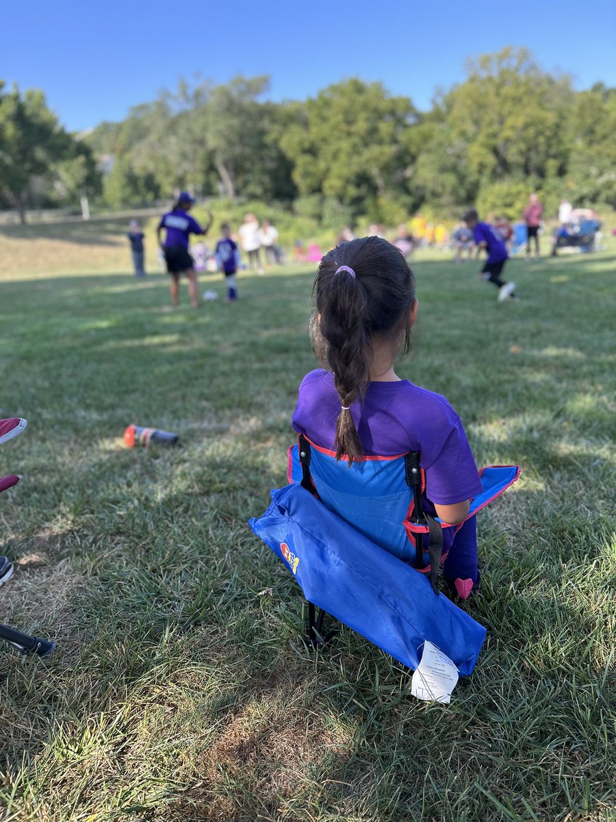 Fall soccer has started in our house. Coaching Carmen and the purple sharks. Looking forward to teaching her about the sport I love.