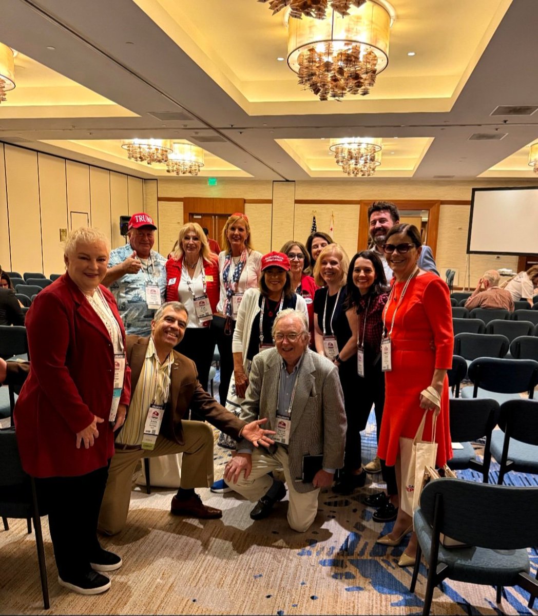 The crew from San Diego GOP grabbed  a photo opportunity at the CAGOP convention in Anaheim. "Going on Offense"