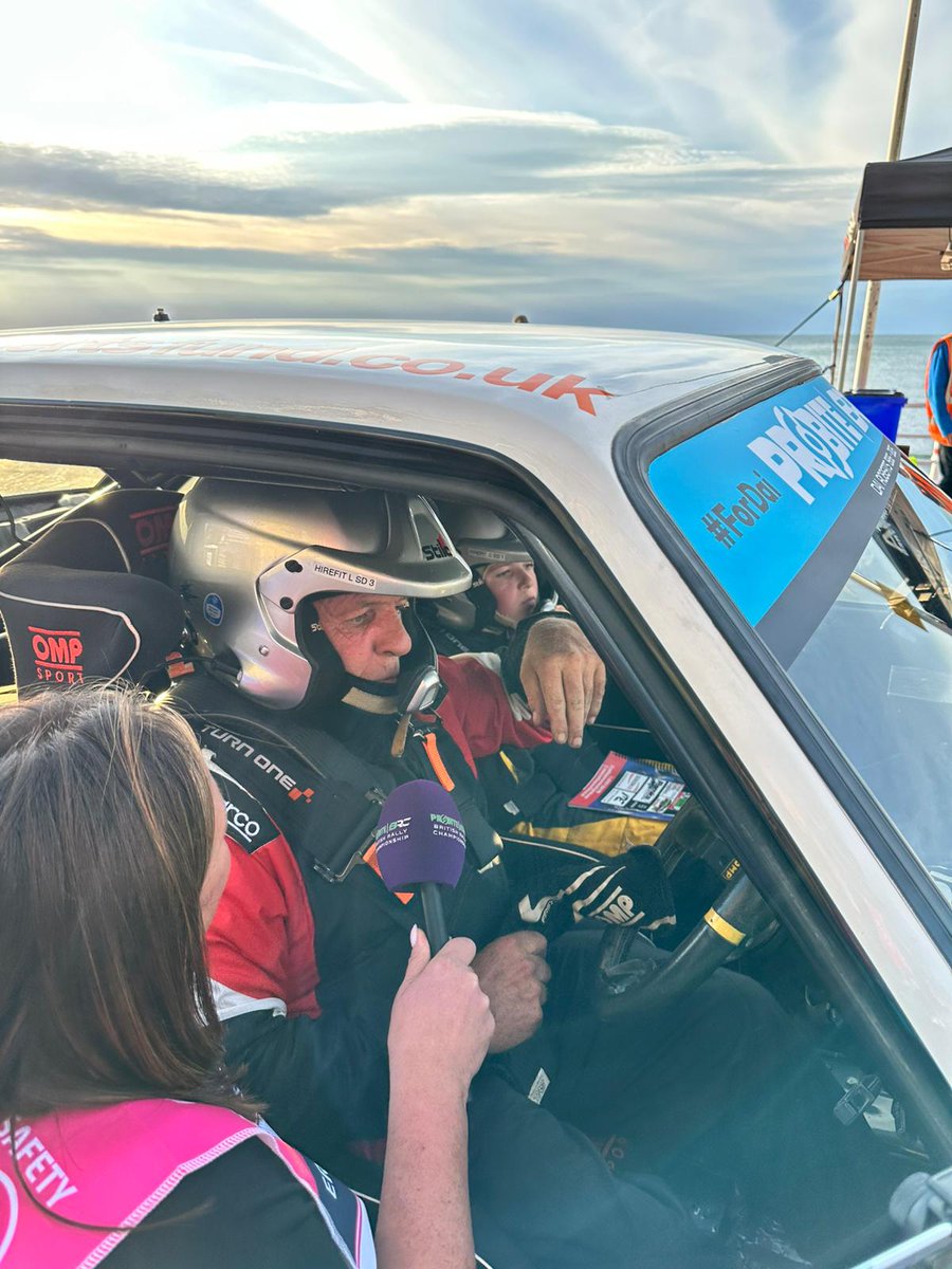 Rali_Ceredigion's tweet photo. A beautiful moment ๐ In memory of Dai Roberts
Dai's father, Mike and Dai's son Jac enjoyed a flat-out blast around the Aberystwyth street stage ahead of the @FIAERC and @BRCrally crews
In spectacular, sideways style, a wonderful memory was made๐
#RaliCeredigion #ForDai https://t.co/UuoedfJXnd
