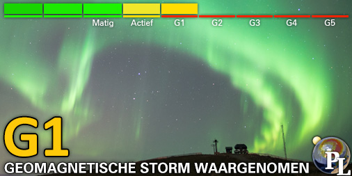 G1 - Kleine geomagnetische storm (Kp5)
Drempel bereikt: 16:42 UTC
Volg het live op spaceweather.live/l/kp