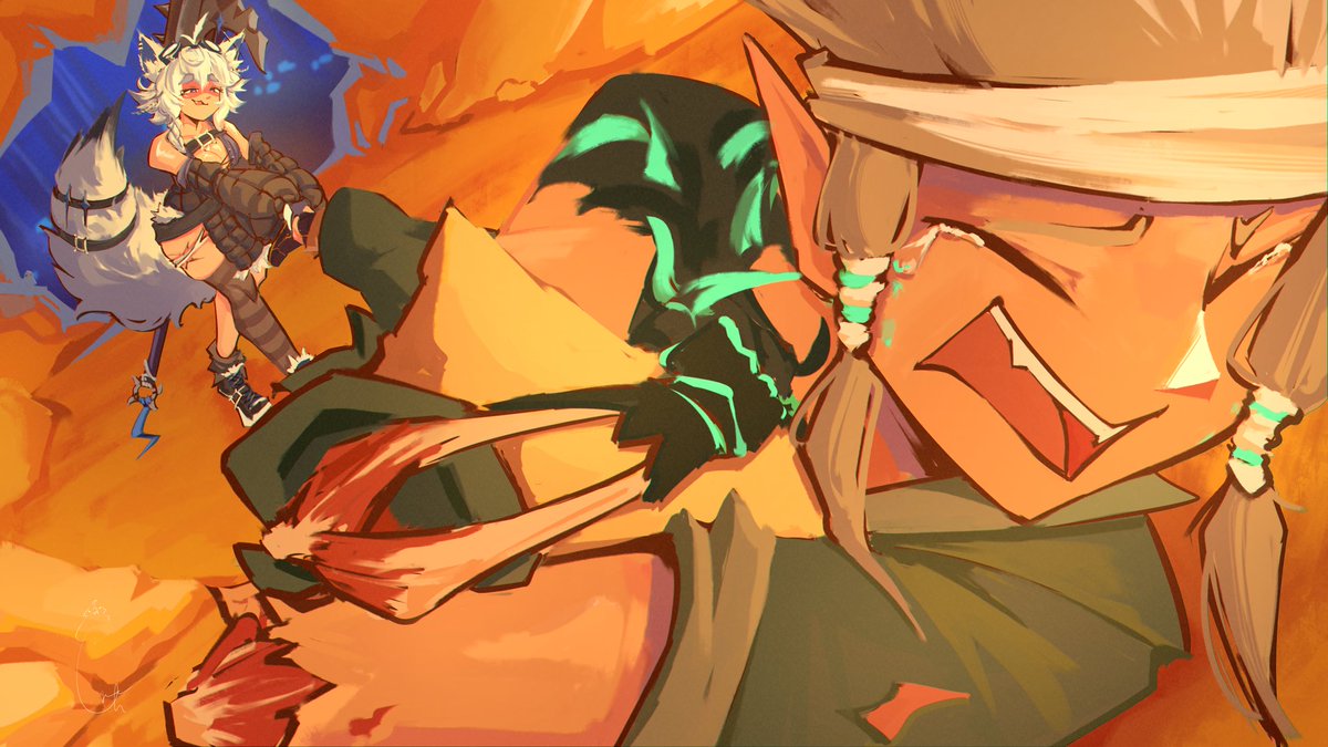 SEND HELP!! <a href="/boodawolf/">booda</a> IS TRYNA DRAG ME OUT OF MY CAVE AND MAKE ME TOUCH GRASS

Artist🎨: <a href="/CpnJourn/">Crepe546 | V-GEN</a> 
#dracorenart