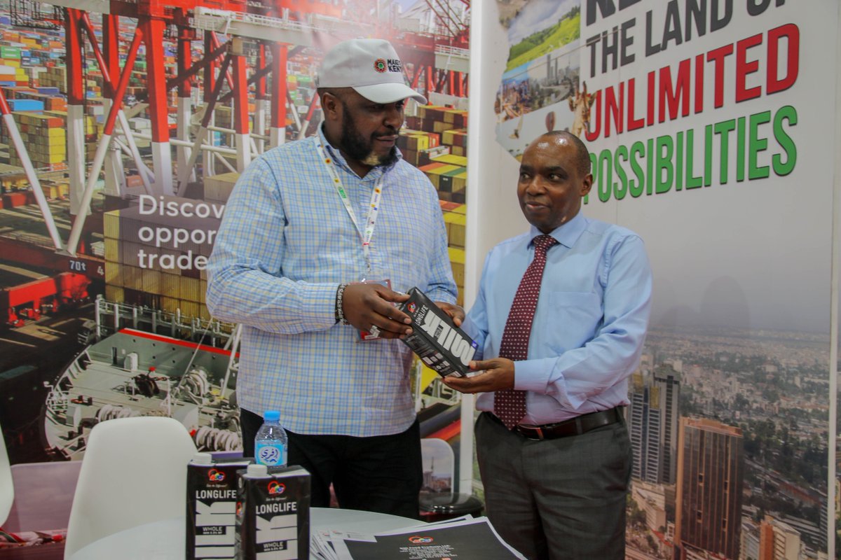 As part of the ongoing #IATF2025 activities, the Kenya Pavilion was honored to host H.E. Timothy Kaluma Mcharo, Kenya's Ambassador to Algeria. He engaged with exhibitors showcasing Kenya's diverse products and met with Kenyan students studying in Algeria. The Ambassador