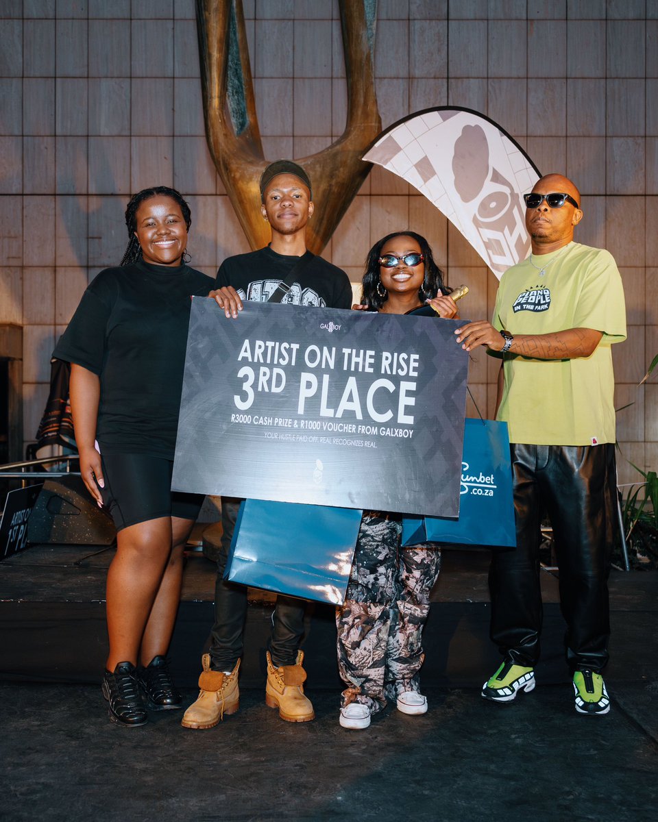We have a lift off! 🚀 Just like that we’ve found our brightest stars in the #ArtistOnTheRise Space Program 🛸

Congratulations to this year’s winners:

1. <a href="/stigelebaka_sa/">4️⃣1️⃣</a> 
2. Firdy 
3. <a href="/Boujeena/">Boujeena</a> and <a href="/Massive95K_/">Massive Amina</a>