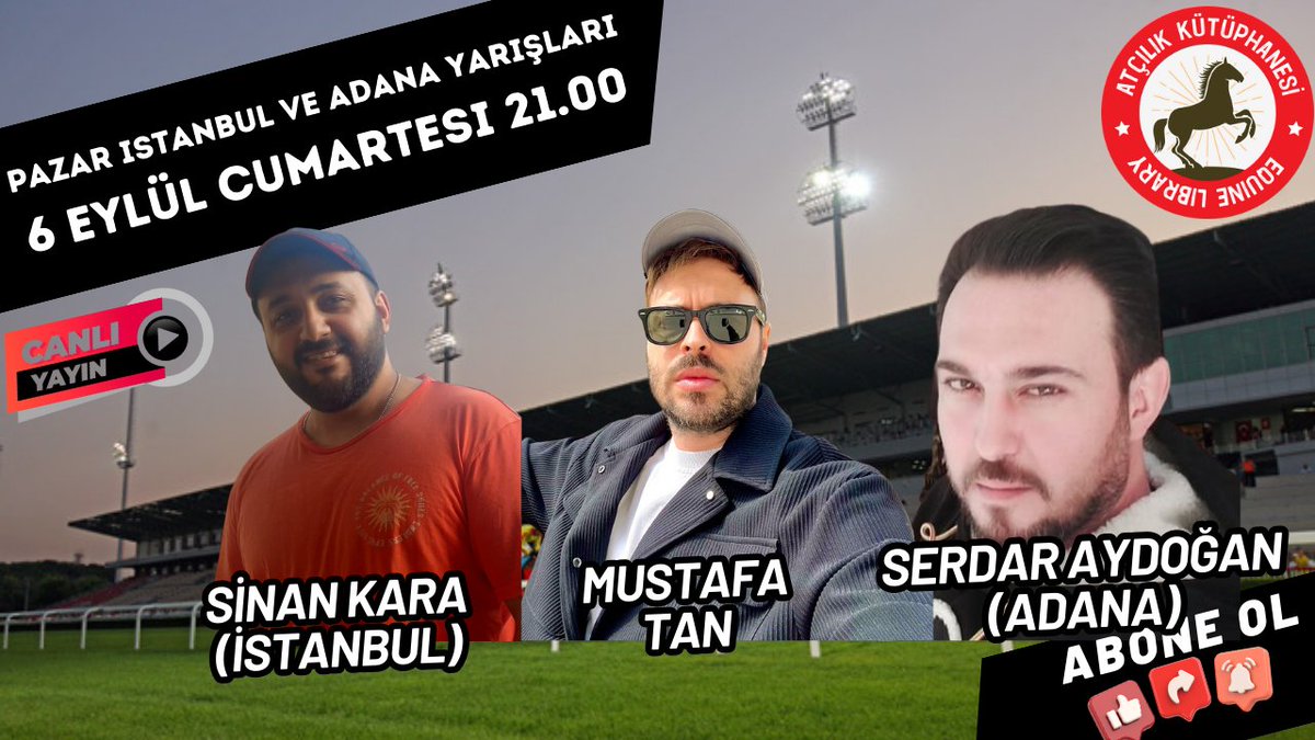 SERDAR Aydoğan (@serdar35aydogan) on Twitter photo Birazdan Ben Pazar
ADANA'YA GİDEK Bİ diyeceğim
İSTANBUL'UMUZ için
Arkadaşlar Başladı Bile
YouTube Atçılık Kütüphanesi
<a href="/AtcilikKtp/">Atçılık Kütüphanesi</a> <a href="/Atbasi2/">Mustafa Tan</a>
<a href="/TahminciAga/">Tahminci Ağa</a> <a href="/patronaholi/">Fatih Balcıoğlu</a> Birazdan Ben Pazar
ADANA'YA GİDEK Bİ diyeceğim
İSTANBUL'UMUZ için
Arkadaşlar Başladı Bile
YouTube Atçılık Kütüphanesi
<a href="/AtcilikKtp/">Atçılık Kütüphanesi</a> <a href="/Atbasi2/">Mustafa Tan</a>
<a href="/TahminciAga/">Tahminci Ağa</a> <a href="/patronaholi/">Fatih Balcıoğlu</a>