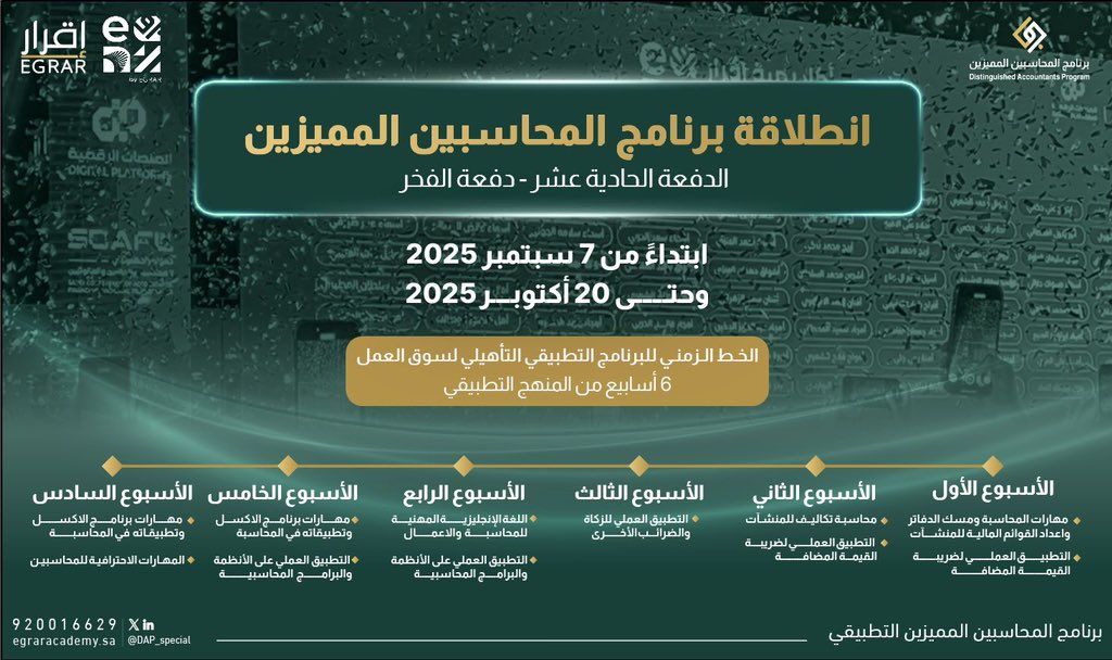 برنامج المحاسبين المميزين tweet media