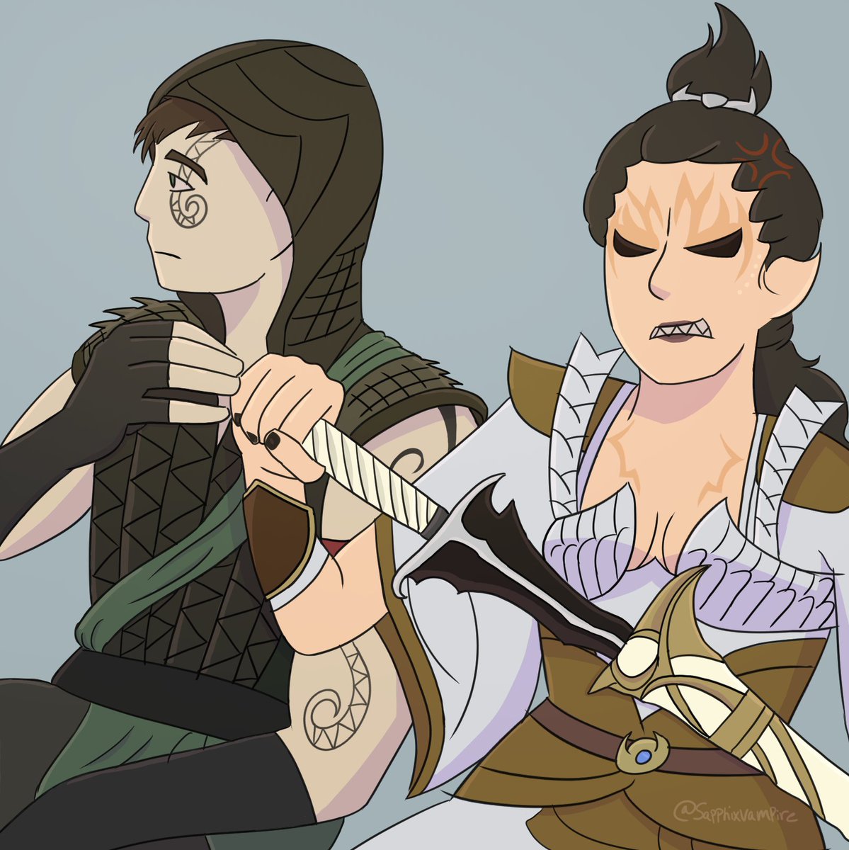 When Quan Chi has the audacity to woolay in front of you (also posted on my Tumblr) 

#Ashrah #Syzoth #Reptile #Mortal Kombat